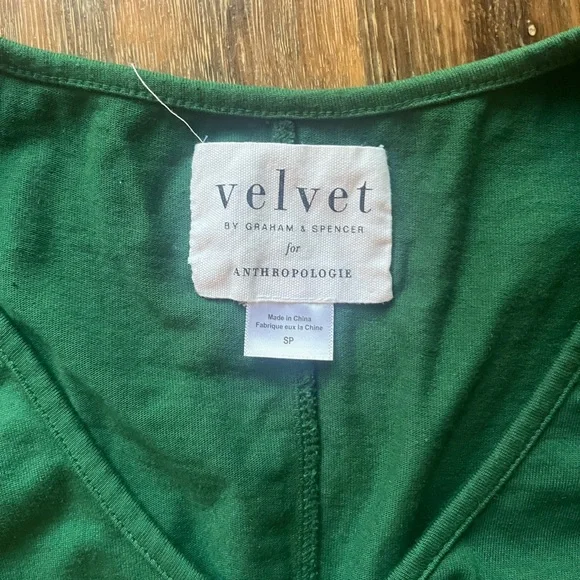 Anthropologie Green short sleeve dress - Picture 3 of 5